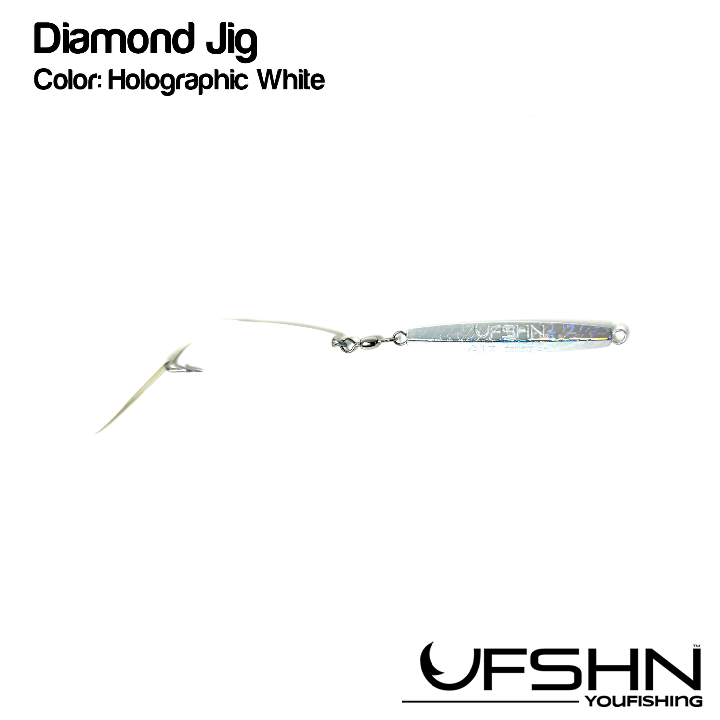 UFSHN DIAMOND JIG A27 3OZ WHITE TUBE HOLOGRAPHIC BODY