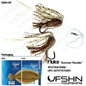 UFSHN HAND TIED FLUKE HI LOW 5/0 4X BAITHOLDER HOOK HOOCHIE SKIRT & TAIL GLOW NEW PENNY
