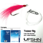 UFSHN FASTSNAP AND SWIVEL W/ DROPPER TEASER RIG PINK BUCKTAIL